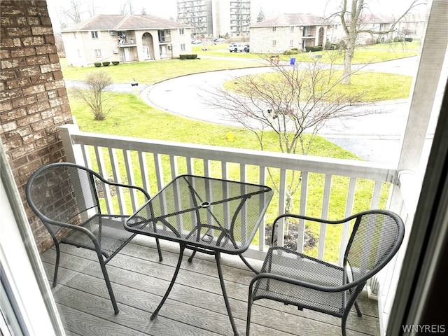 view of balcony