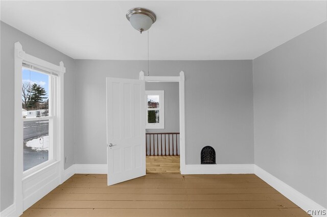 interior space with wood-type flooring