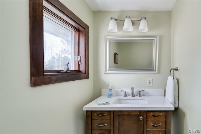 bathroom featuring vanity