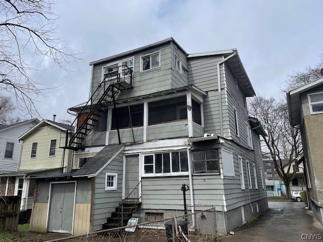 view of rear view of property