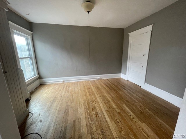 unfurnished dining area featuring light hardwood / wood-style floors