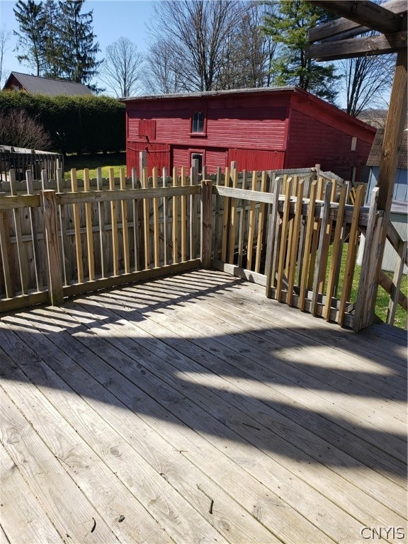 view of wooden terrace