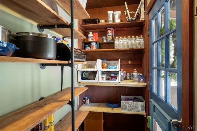 view of pantry