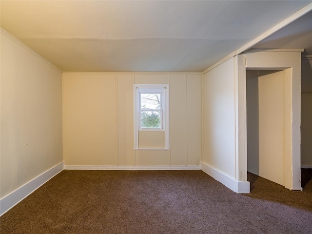 view of carpeted empty room