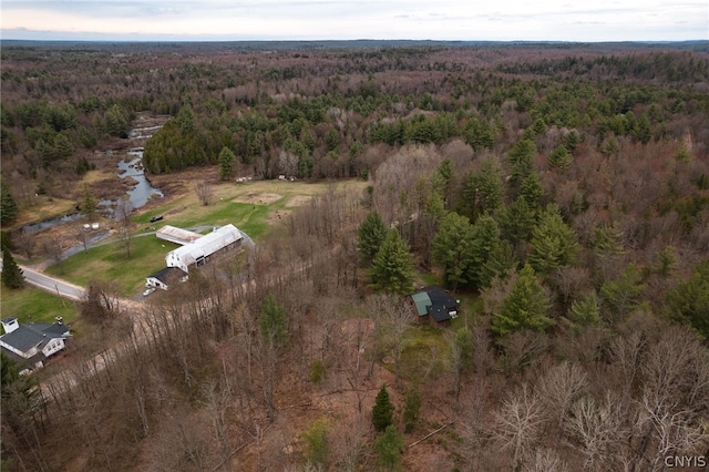 view of aerial view