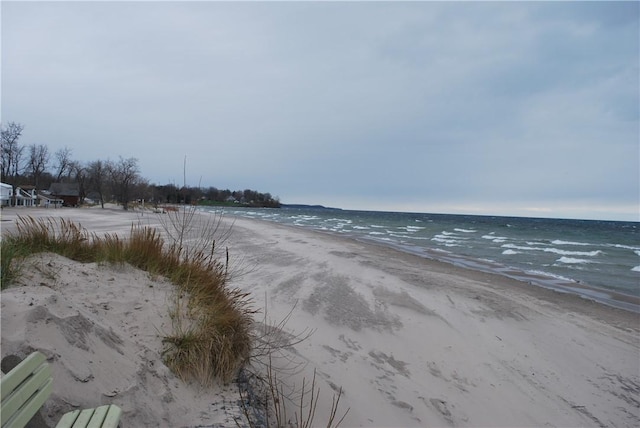 water view with a beach view