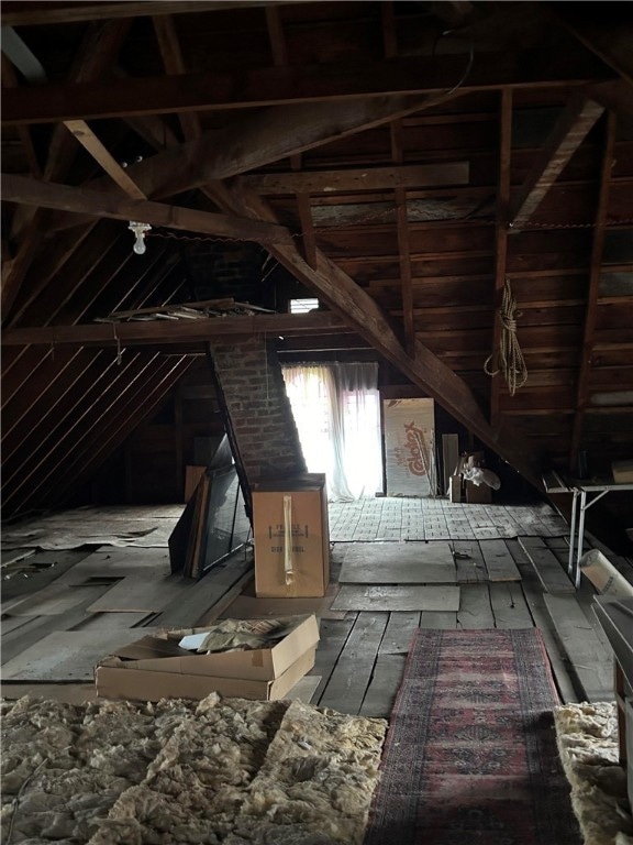 view of attic