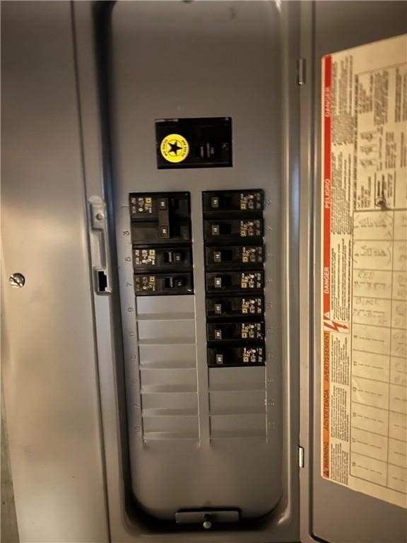 utility room featuring electric panel