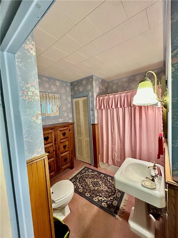 bathroom featuring toilet