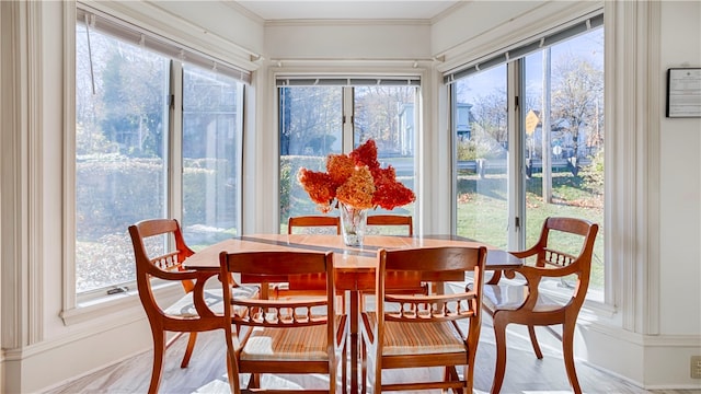 sunroom / solarium with plenty of natural light