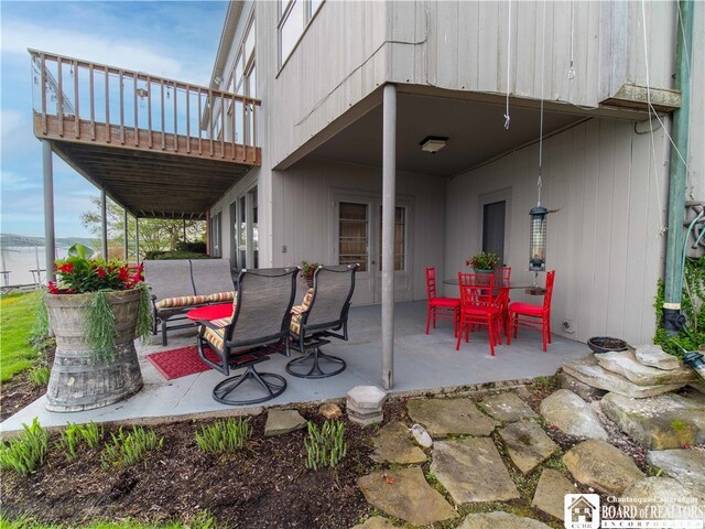 2 Elm Ln, Chautauqua, NY 14722 - view of patio / terrace featuring outdoor lounge area