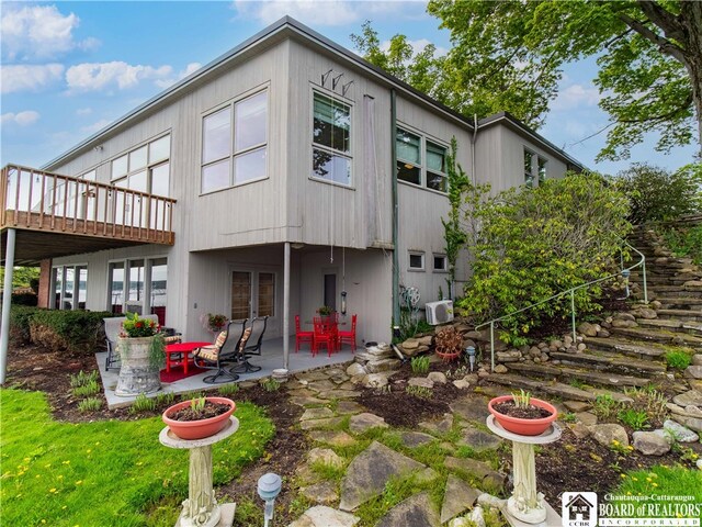 2 Elm Ln, Chautauqua, NY 14722 - back of house featuring a patio area and french doors