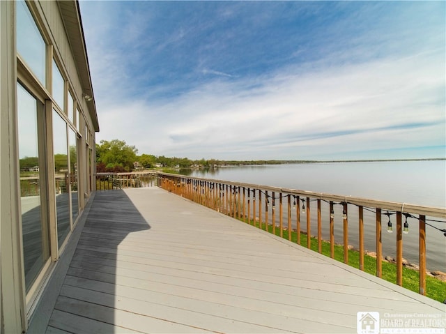 2 Elm Ln, Chautauqua, NY 14722 - deck with a water view