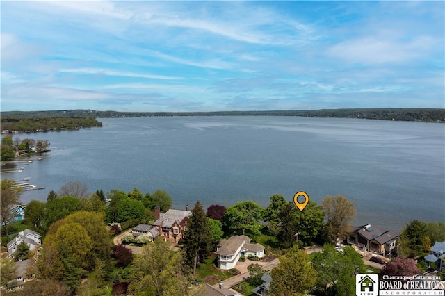 2 Elm Ln, Chautauqua, NY 14722 - drone / aerial view with a water view
