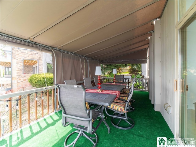 2 Elm Ln, Chautauqua, NY 14722 - view of patio with a balcony