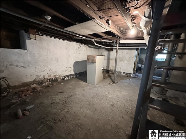 view of basement