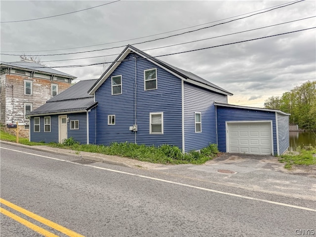 view of home's exterior featuring a garage