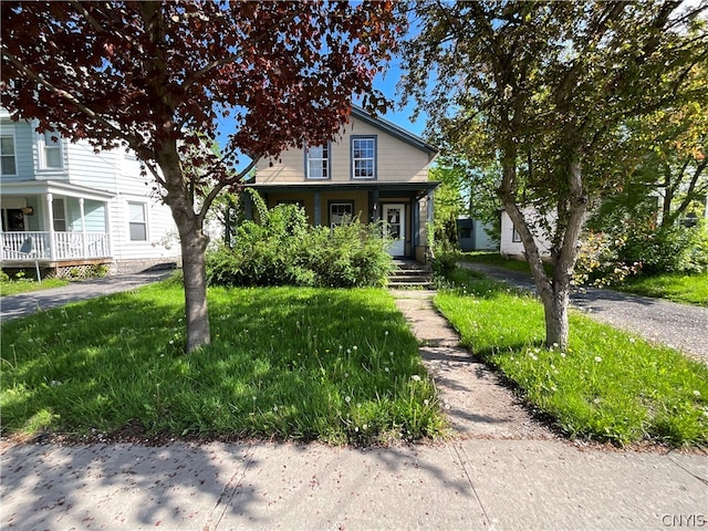 view of front of house with covered porch