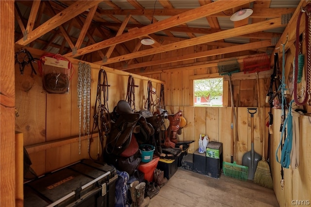 view of horse barn