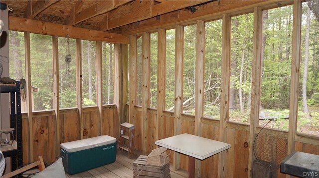 view of sunroom / solarium