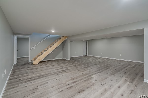 22217 Freedom Dr, Champion, NY 13619 - basement featuring light hardwood / wood-style floors