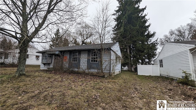 view of front of home