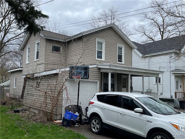 front facade featuring a garage