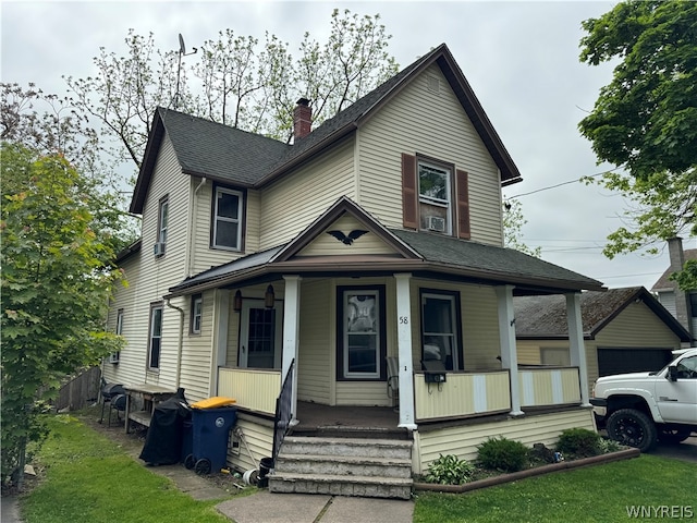 view of front facade with a porch