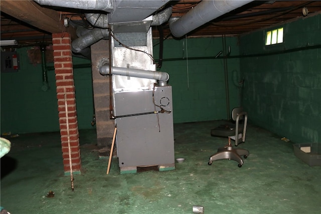 view of basement