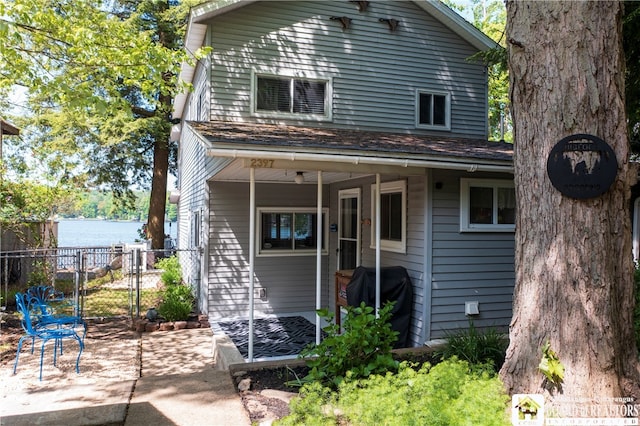 view of rear view of property