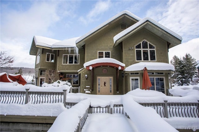 view of front of home