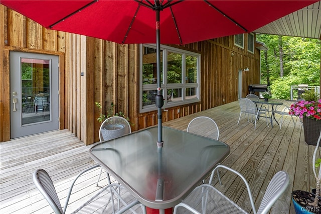 view of wooden terrace