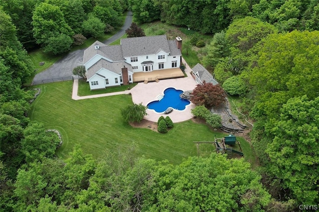 birds eye view of property