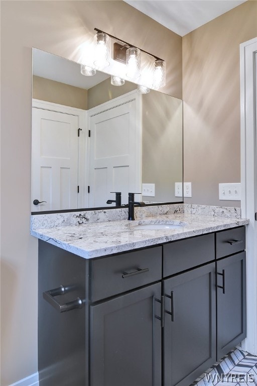 bathroom with vanity