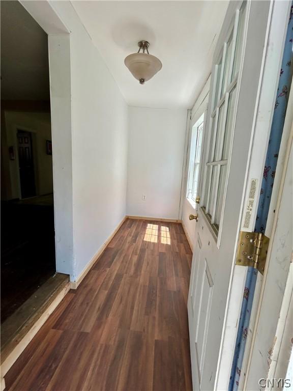 919 Lenox Ave, Utica, NY 13502 - hall with wood finished floors and baseboards