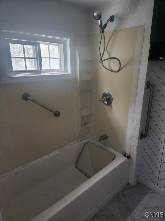 bathroom with shower / bathing tub combination