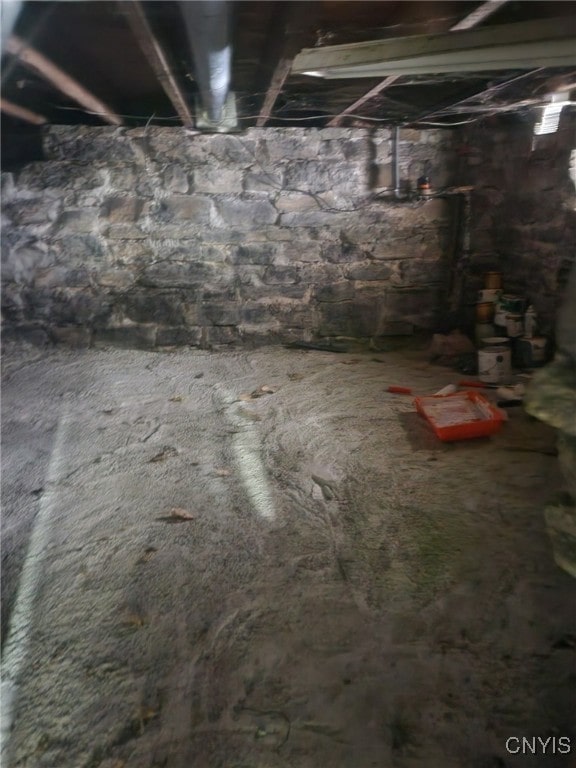 view of basement