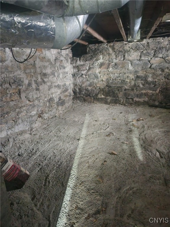 view of basement