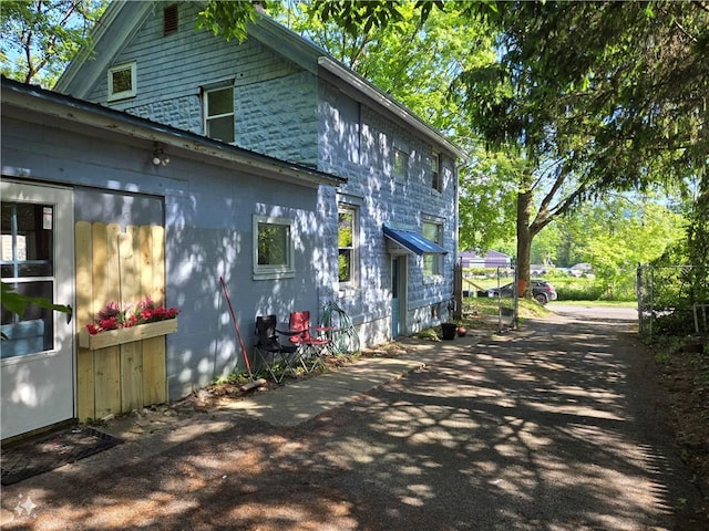 view of home's exterior