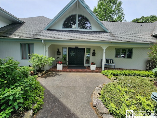 view of front of home with a porch