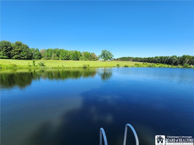 view of property view of water