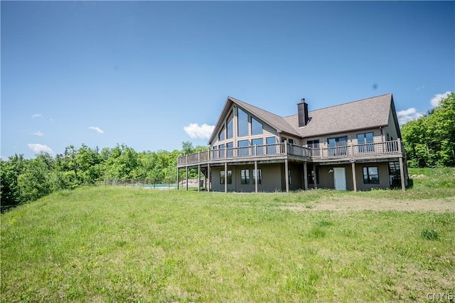 view of rear view of property