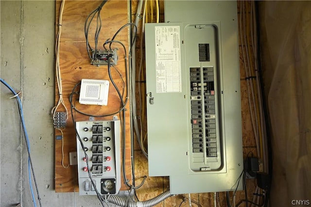 utility room featuring electric panel