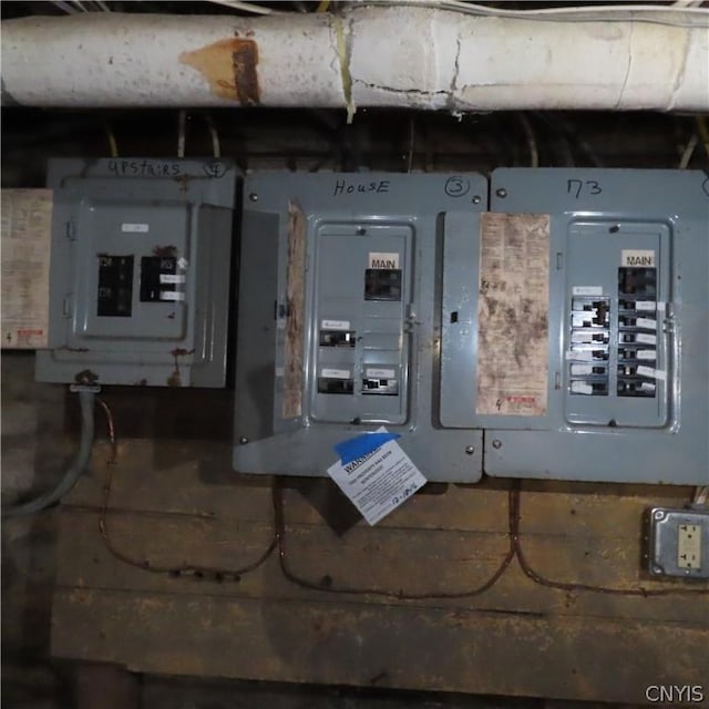 utility room featuring electric panel