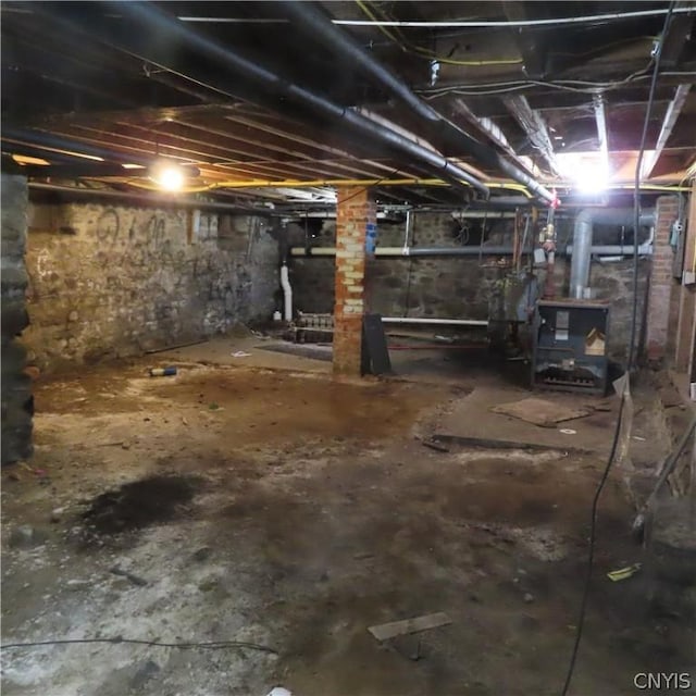 view of basement