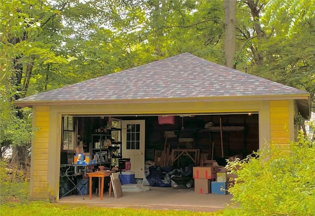 view of outbuilding