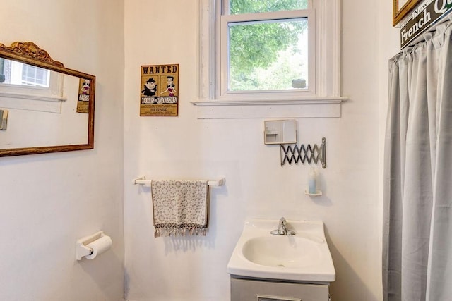 bathroom featuring vanity