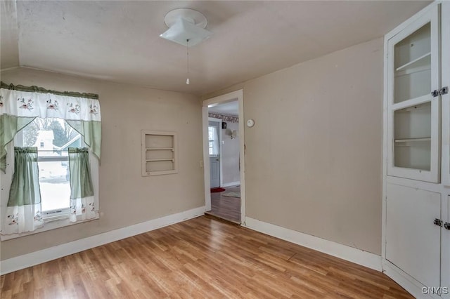 empty room featuring light hardwood / wood-style floors and a healthy amount of sunlight