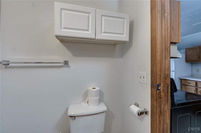 bathroom featuring toilet