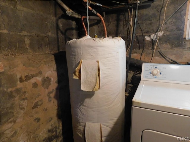 utility room featuring washer / dryer